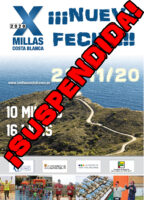 COMUNICADO OFICIAL: Cancelación definitiva            X Millas Costa Blanca 2020